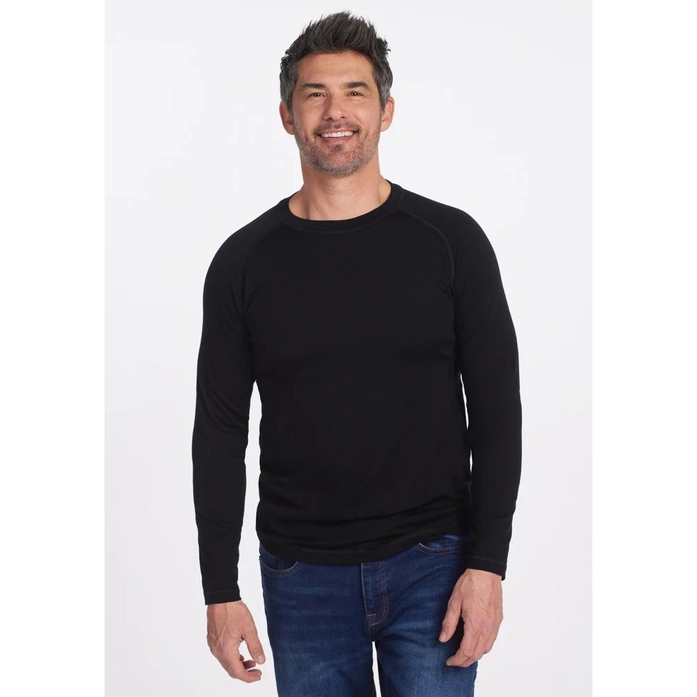 Woolx Men 2XL Australian Merino Wool Blend Long Sleeve Base Layer Shirt jj14